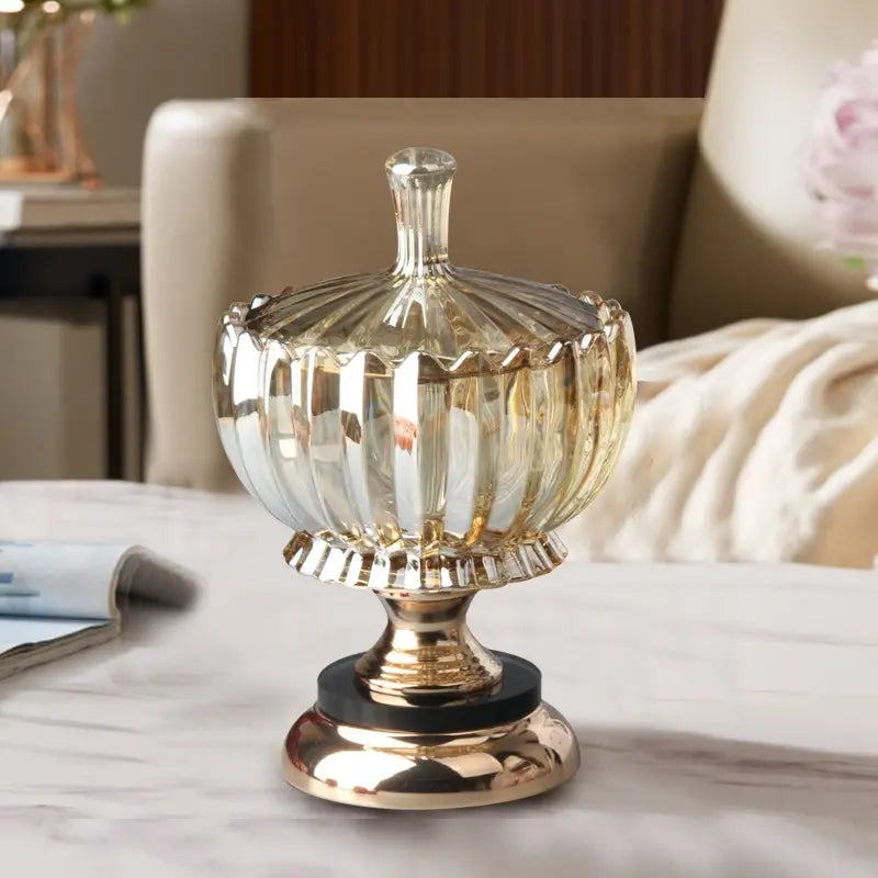 Amber Radiance Jar | Luxury Amber Jar | FS Luxe Creations