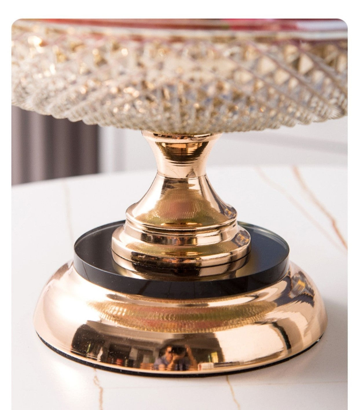 Contour Crystal Stand | Luxury Crystal Bowl Stand | FS Luxe Creations