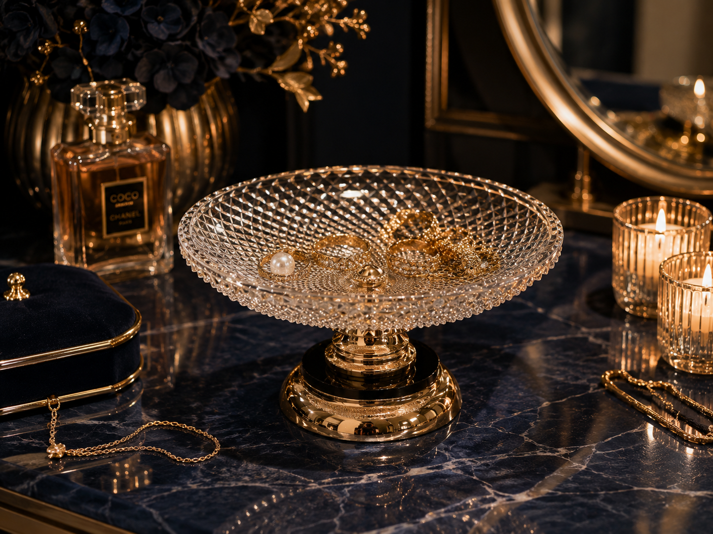 Contour Crystal Display Stand