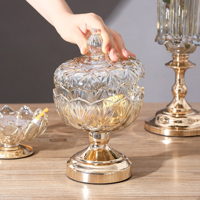 Crystal Glass Canister | Crystal Canisters | FS Luxe Creations