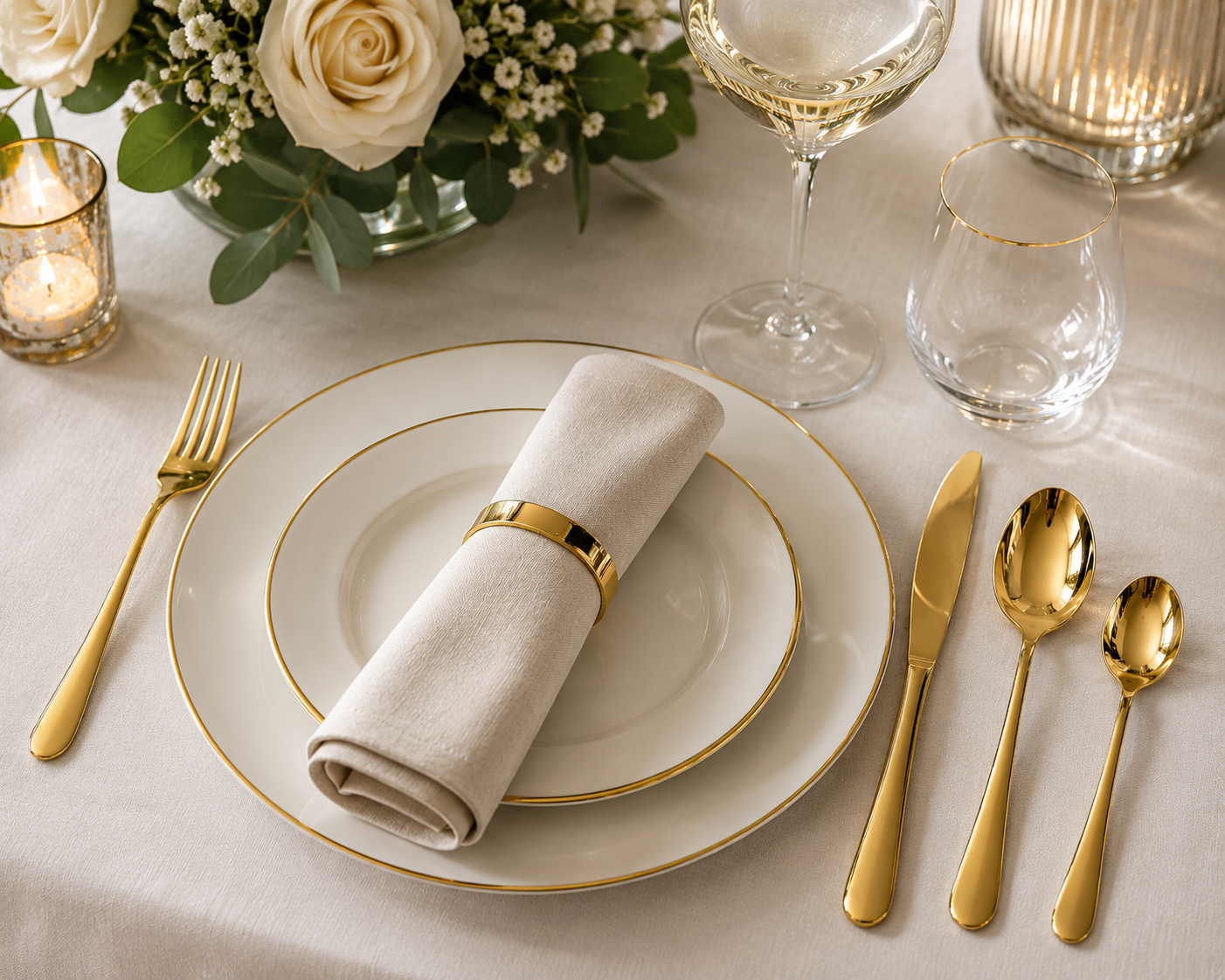 Gold Luxury Flatware Set (24 Piece)