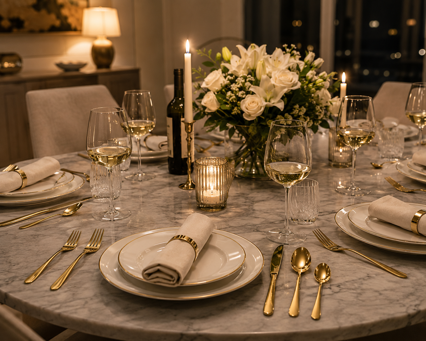 Gold Luxury Flatware Set (24 Piece)
