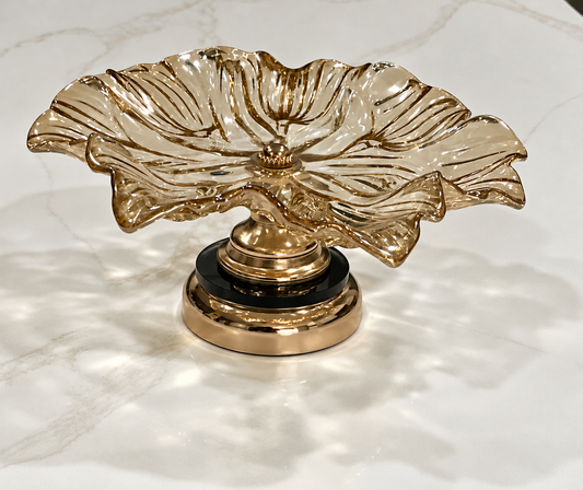 Luxury Crystal Platter & Display Stand