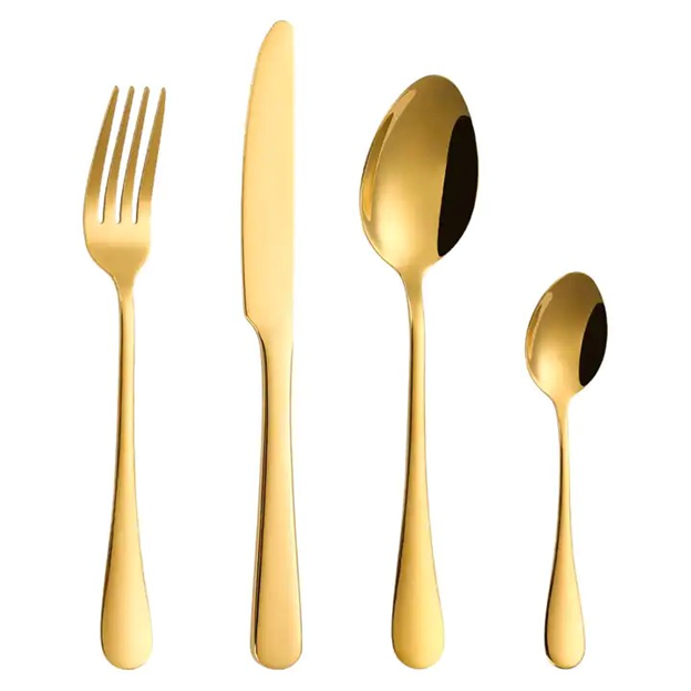 Gold Flatware Set | Flatware Gold Set | FS Luxe Creations