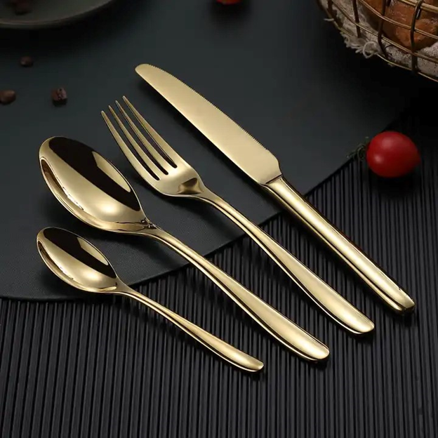 Gold Flatware Set | Flatware Gold Set | FS Luxe Creations