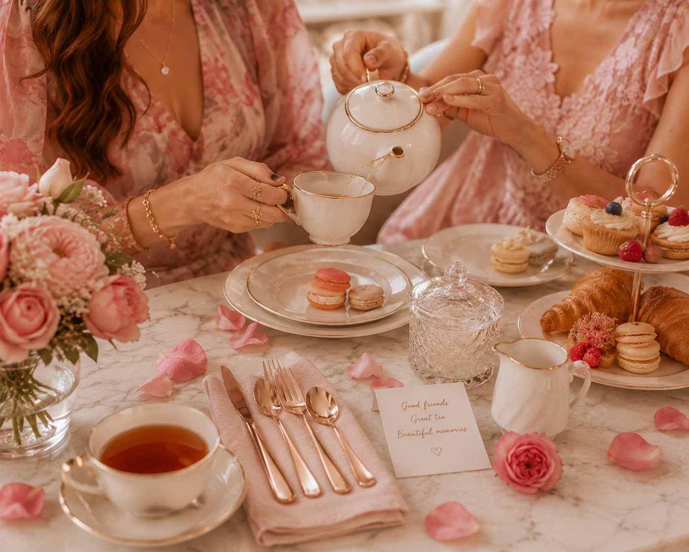 Rose Gold Luxury Flatware Set (24 Piece)