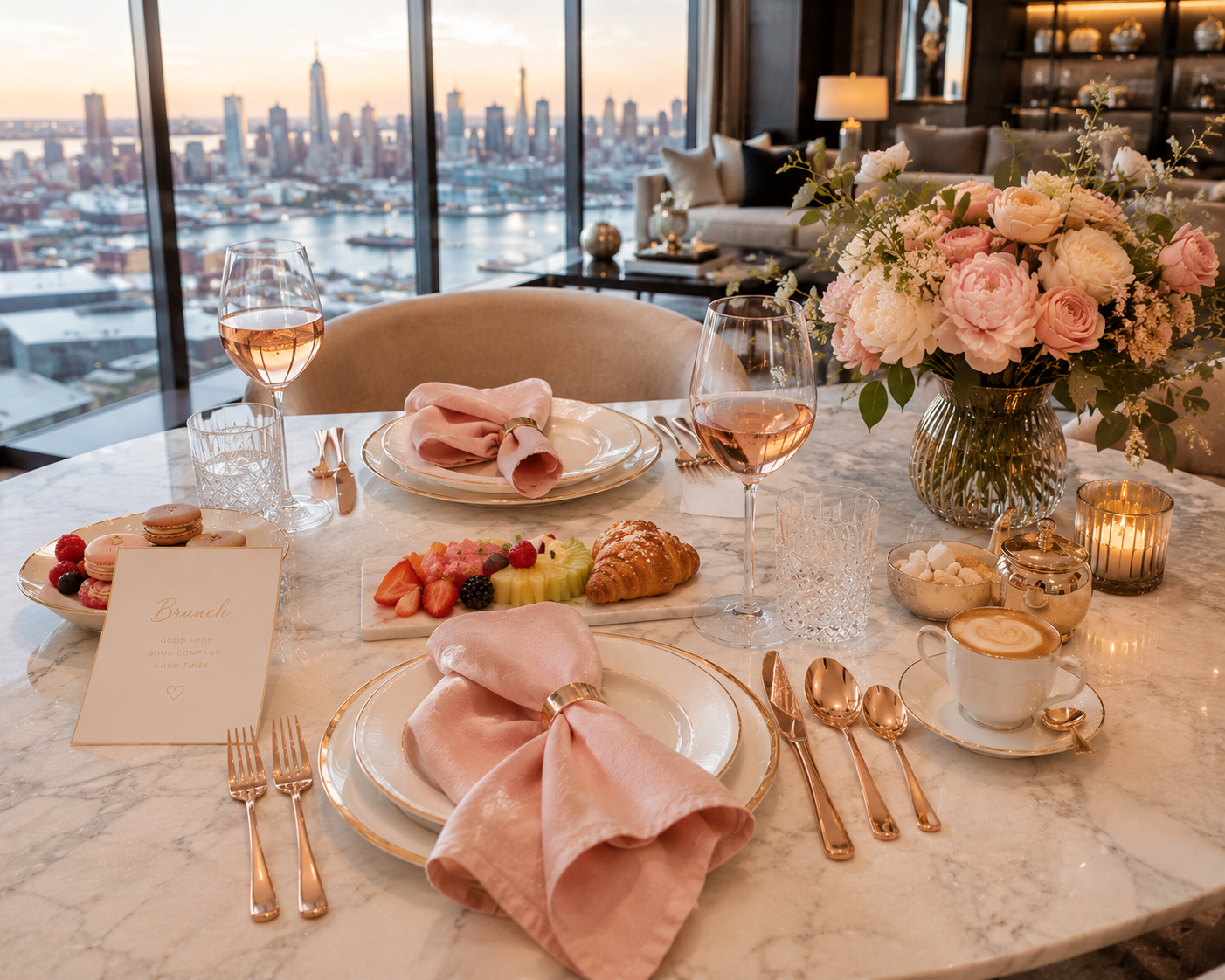Rose Gold Luxury Flatware Set (24 Piece)