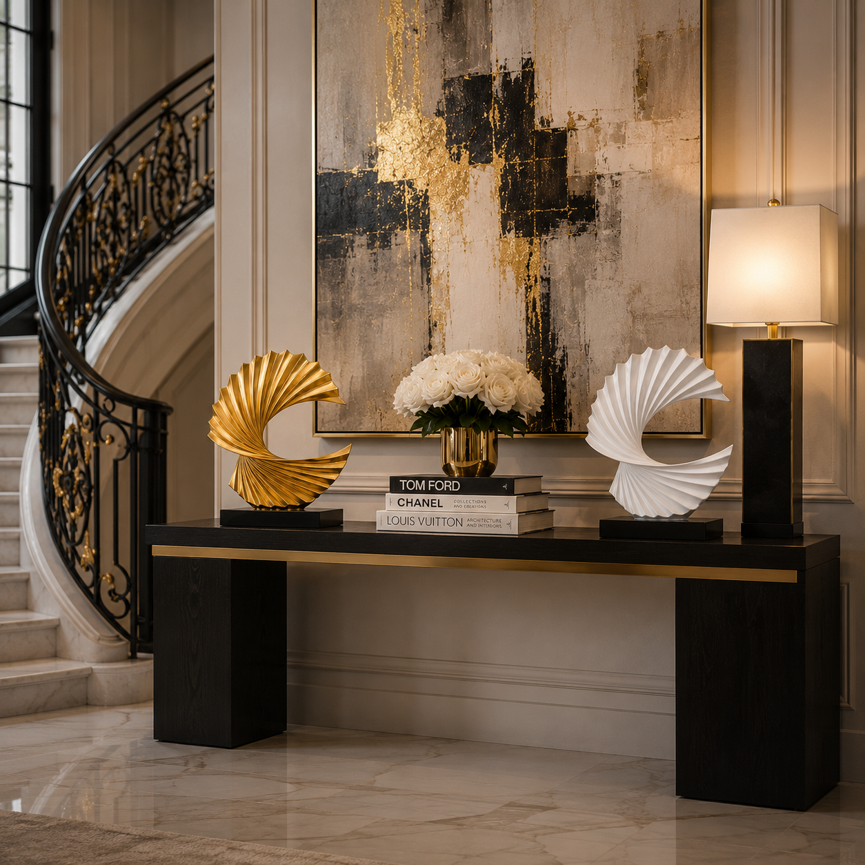 Wave Sculpture Duo